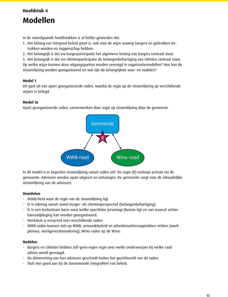 Het belangrijk is dat via burgerparticipatie het algemene belang van burgers centraal staat. 3. Het belangrijk is dat via cliëntenparticipatie de belangenbehartiging van cliënten centraal staat.