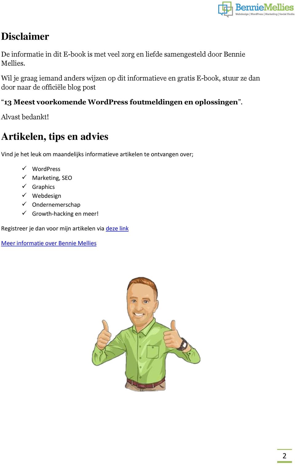 WordPress foutmeldingen en oplossingen. Alvast bedankt!