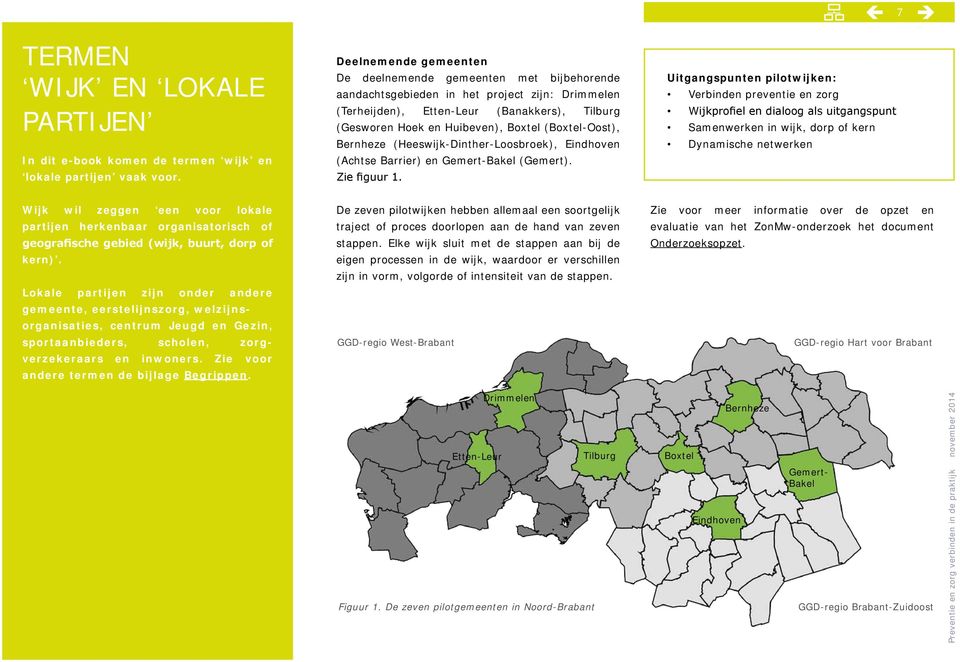 (Boxtel-Oost), Bernheze (Heeswijk-Dinther-Loosbroek), Eindhoven (Achtse Barrier) en Gemert-Bakel (Gemert). Zie figuur 1.