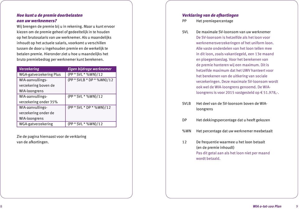 Als u maandelijks inhoudt op het actuele salaris, voorkomt u verschillen tussen de door u ingehouden premie en de werkelijk te betalen premie.