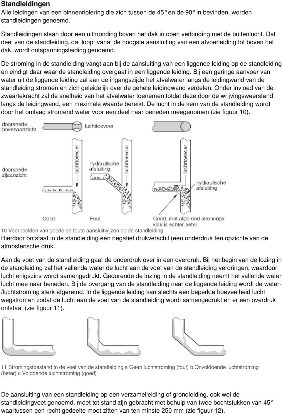 Dat deel van de standleiding, dat loopt vanaf de hoogste aansluiting van een afvoerleiding tot boven het dak, wordt ontspanningsleiding genoemd.