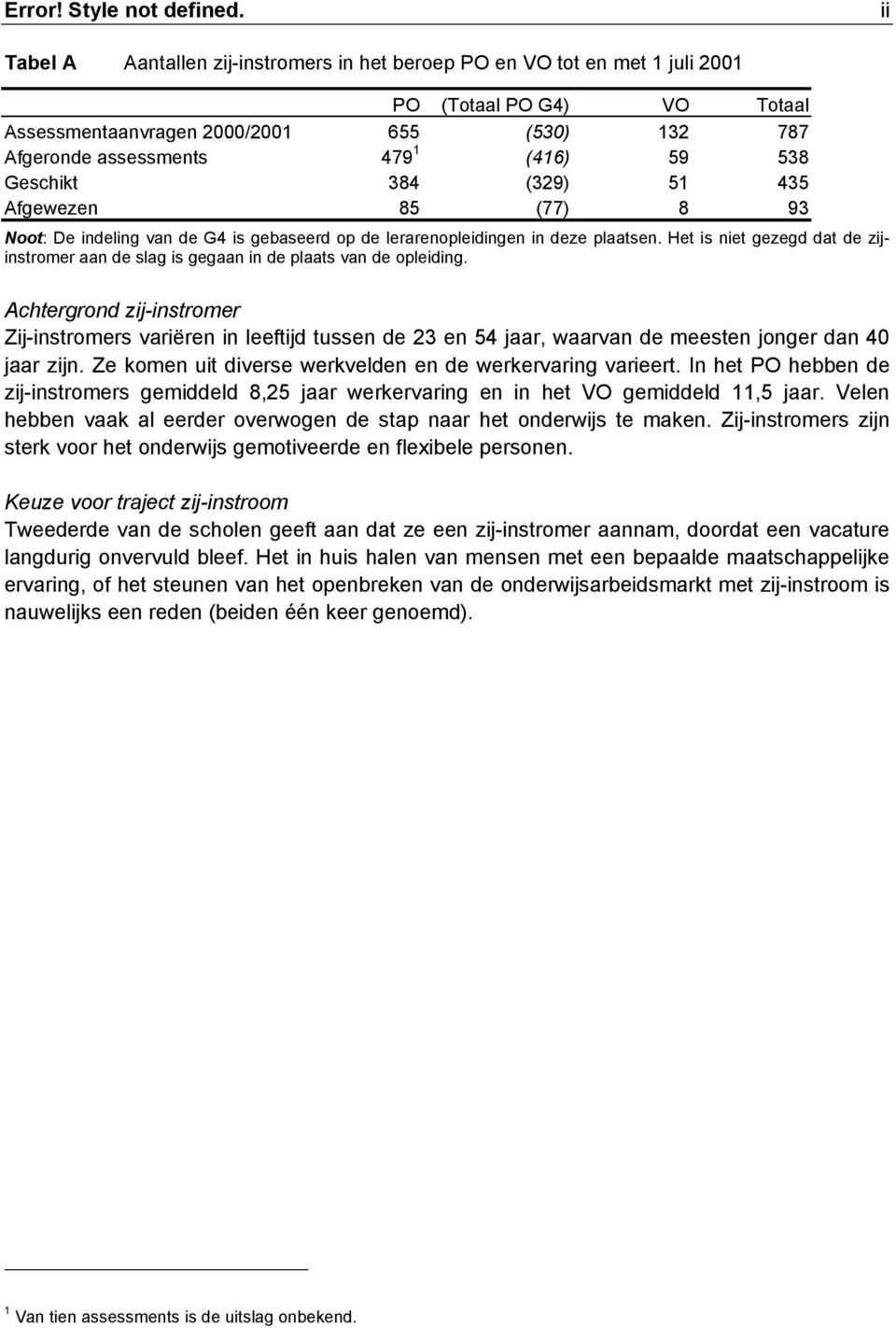 Geschikt 384 (329) 51 435 Afgewezen 85 (77) 8 93 Noot: De indeling van de G4 is gebaseerd op de lerarenopleidingen in deze plaatsen.