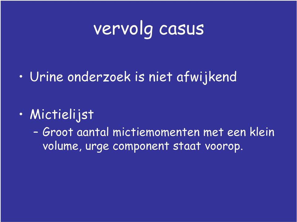 aantal mictiemomenten met een