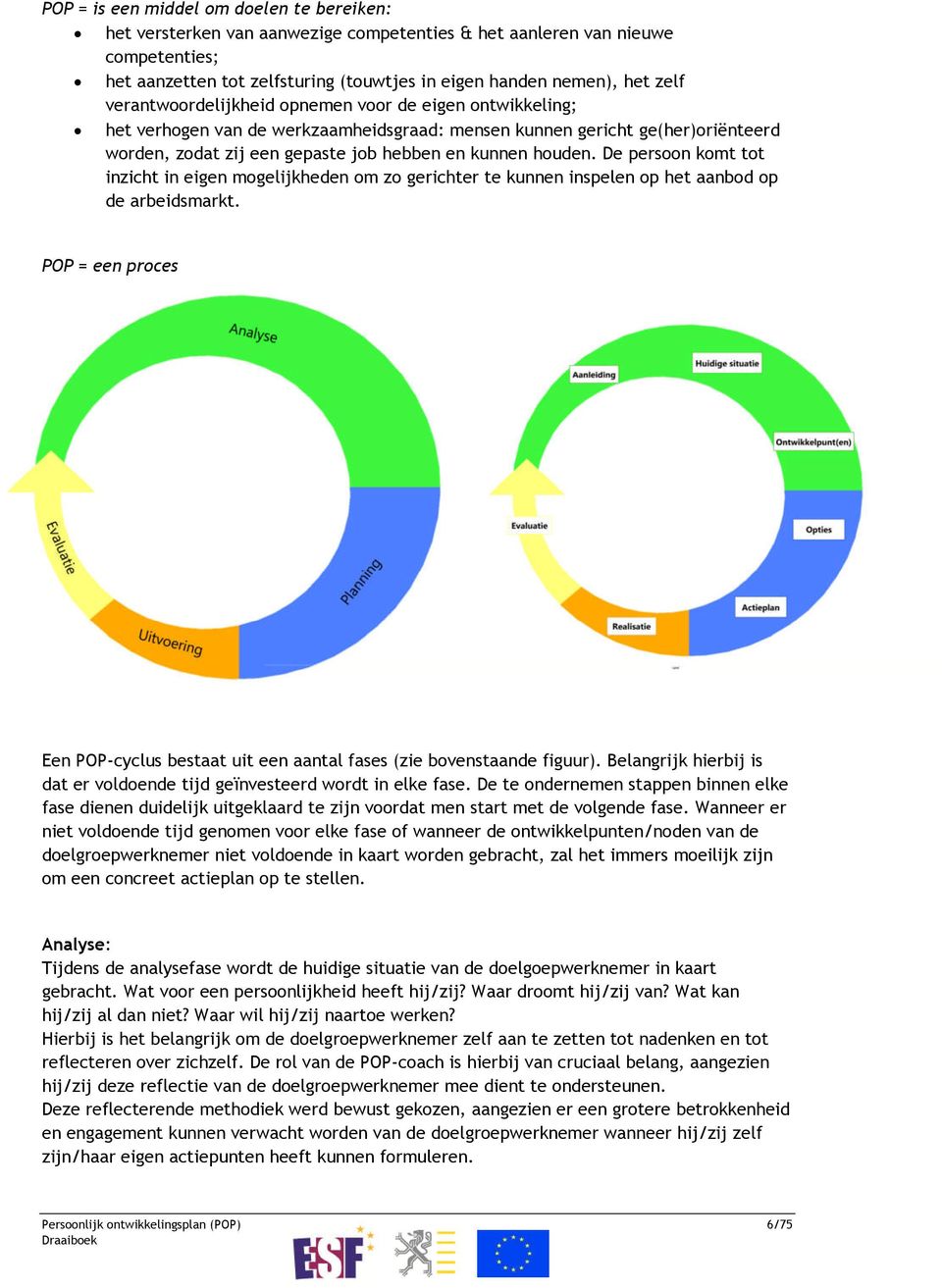 De persoon komt tot inzicht in eigen mogelijkheden om zo gerichter te kunnen inspelen op het aanbod op de arbeidsmarkt.