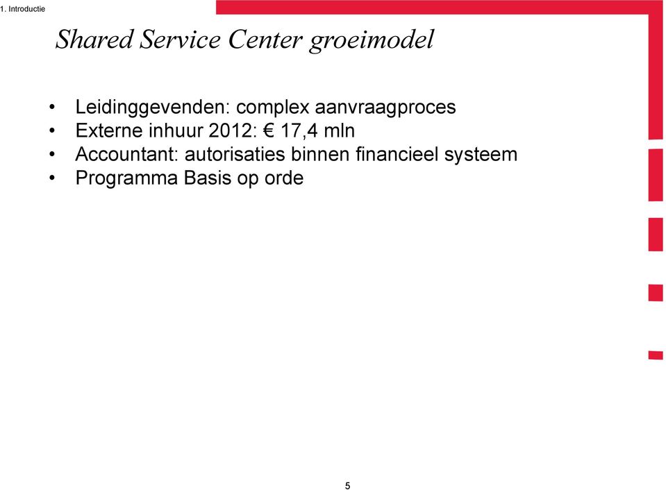 inhuur 2012: 17,4 mln Accountant: autorisaties