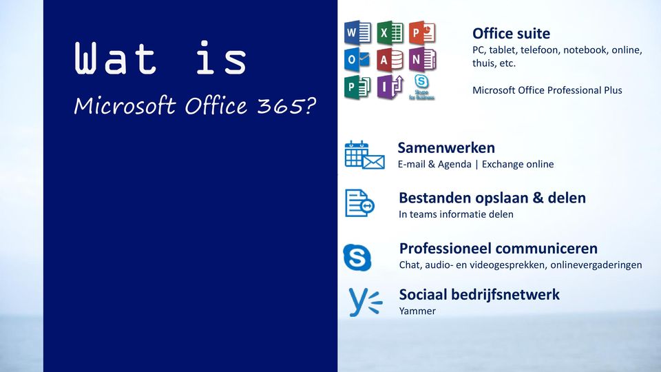 Microsoft Office Professional Plus Samenwerken E-mail & Agenda Exchange online