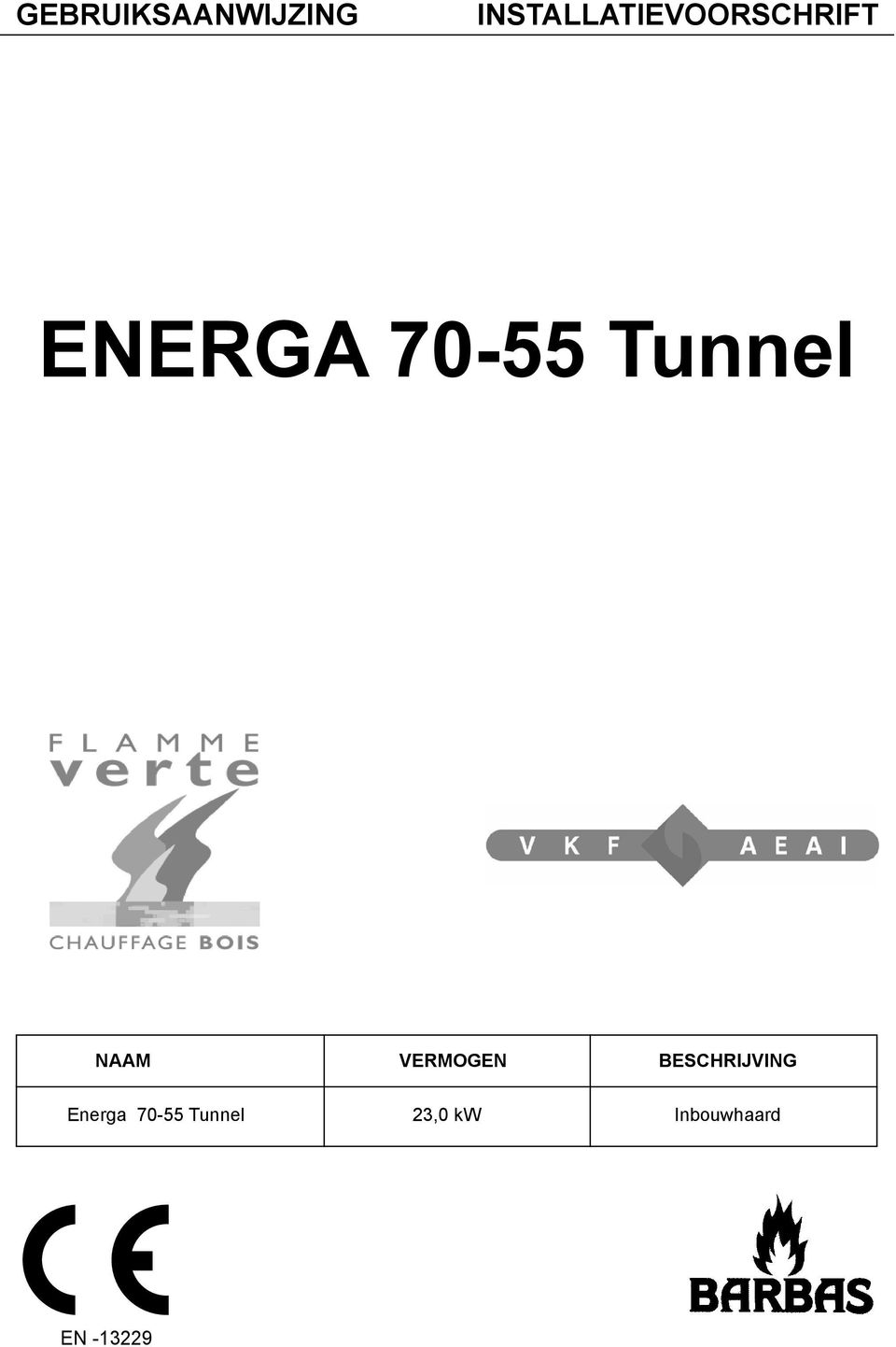 70-55 Tunnel NAAM VERMOGEN