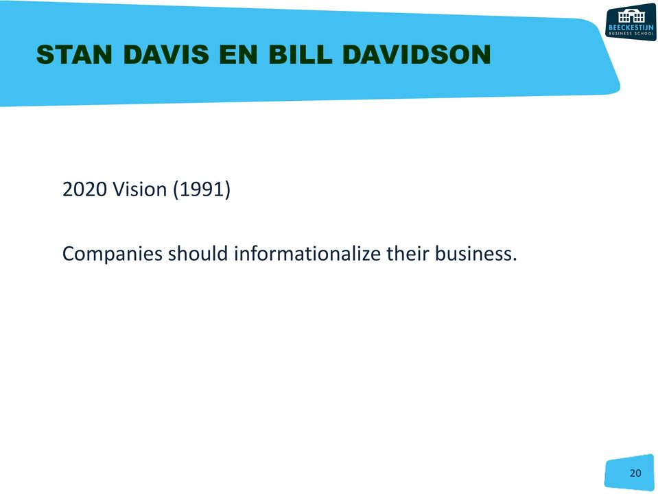 (1991) Companies should