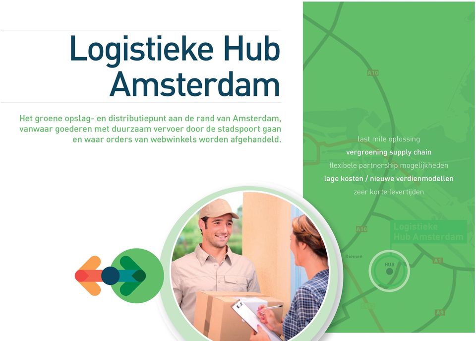 Amsterdam last mile oplossing vergroening supply chain flexibele partnership mogelijkheden lage kosten /
