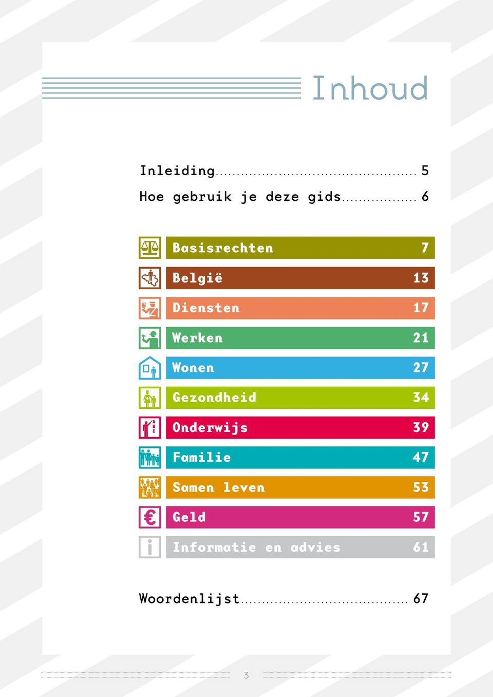 Wonen 27 Gezondheid 34 Onderwijs 39 Familie 47