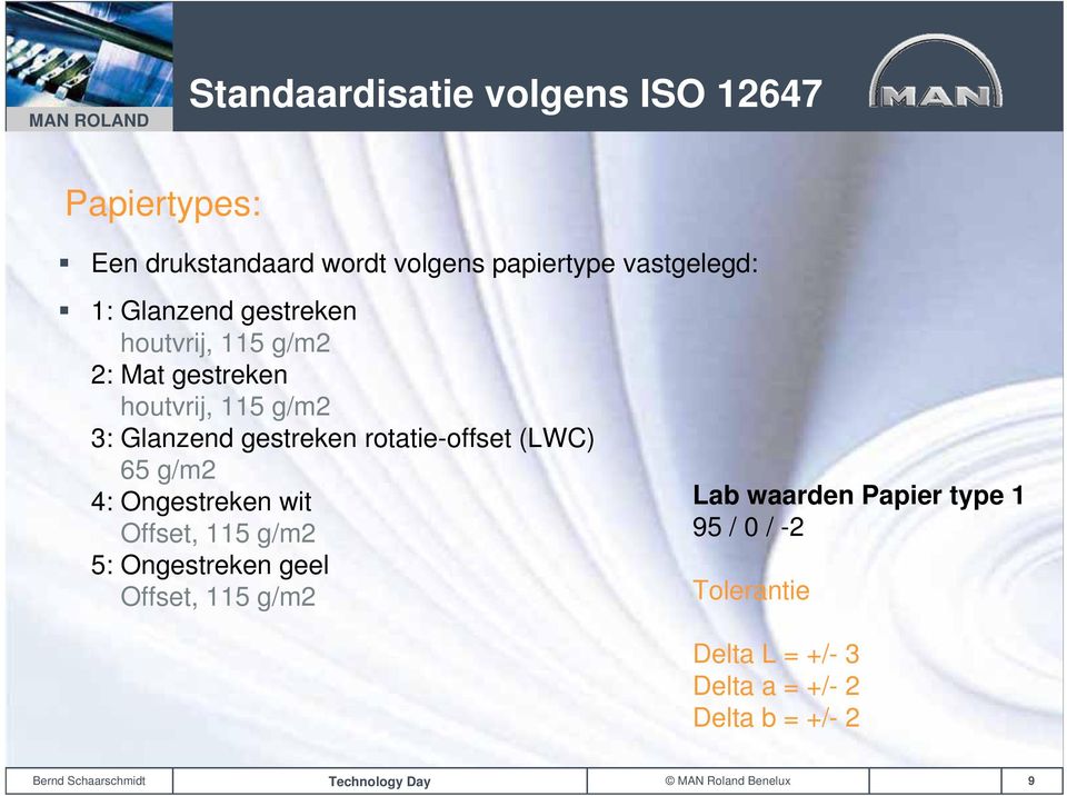 gestreken rotatie-offset (LWC) 65 g/m2 4: Ongestreken wit Offset, 115 g/m2 5: Ongestreken geel