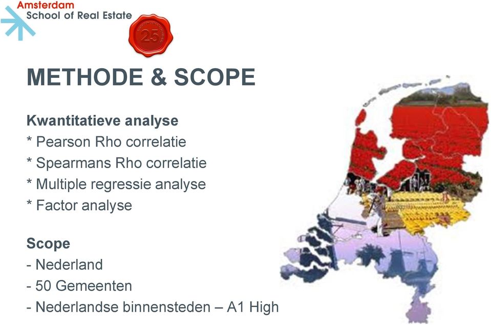 regressie analyse * Factor analyse Scope - Nederland