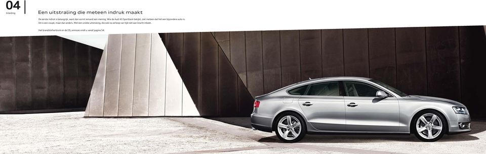 Wie de Audi A5 Sportback bekijkt, ziet meteen dat het een bijzondere auto is.