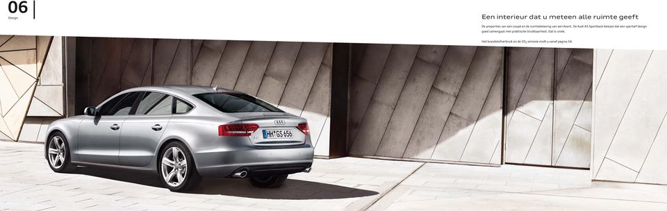 De Audi A5 Sportback bewijst dat een sportief design goed samengaat met