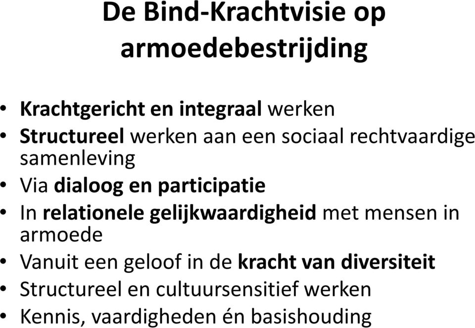 participatie In relationele gelijkwaardigheid met mensen in armoede Vanuit een geloof