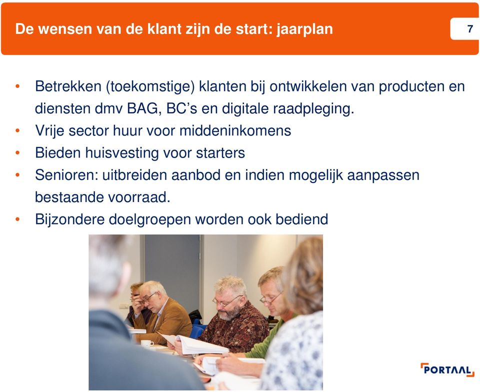 Vrije sector huur voor middeninkomens Bieden huisvesting voor starters Senioren: