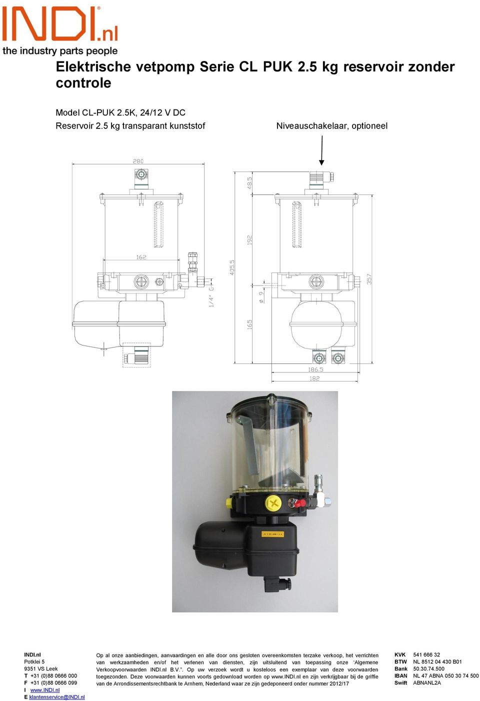 CL-PUK 2.5K, 24/12 V DC Reservoir 2.