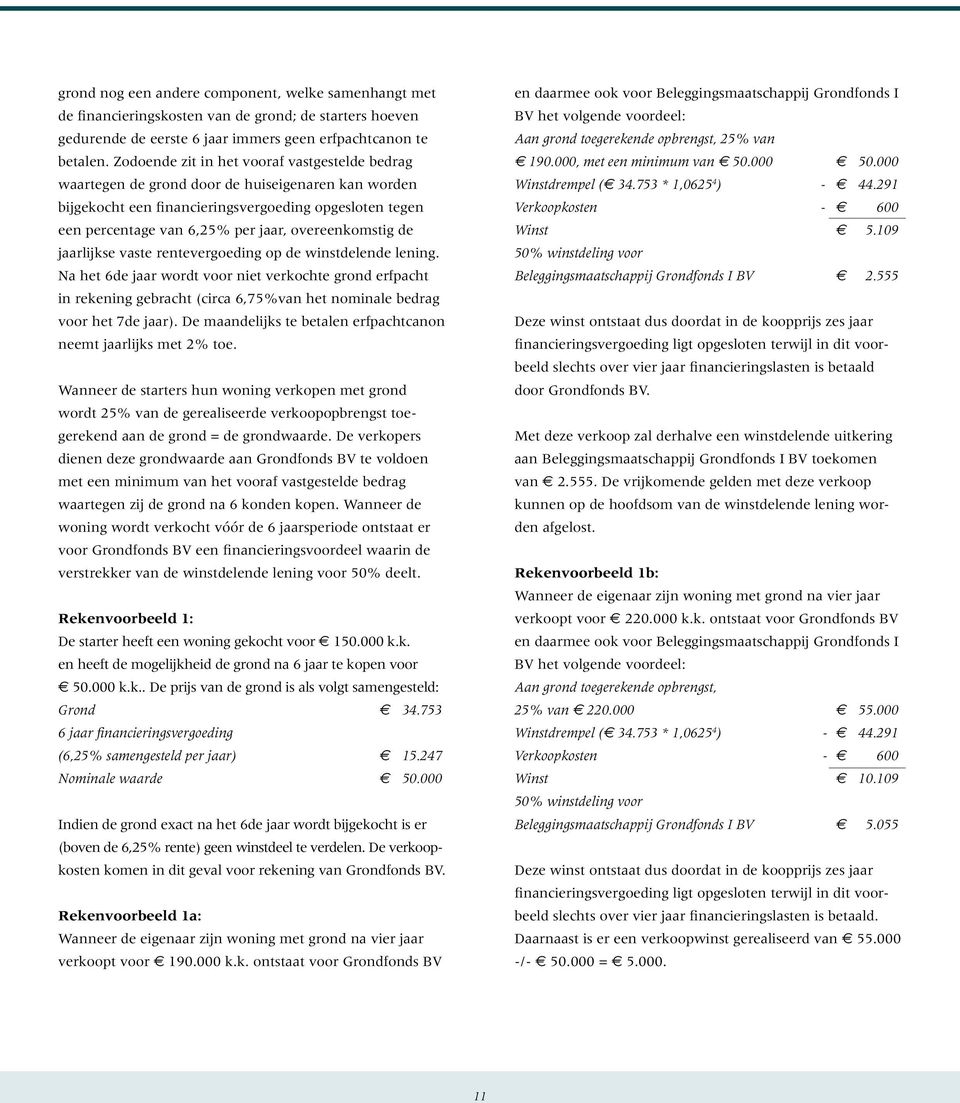 overeenkomstig de jaarlijkse vaste rentevergoeding op de winstdelende lening.