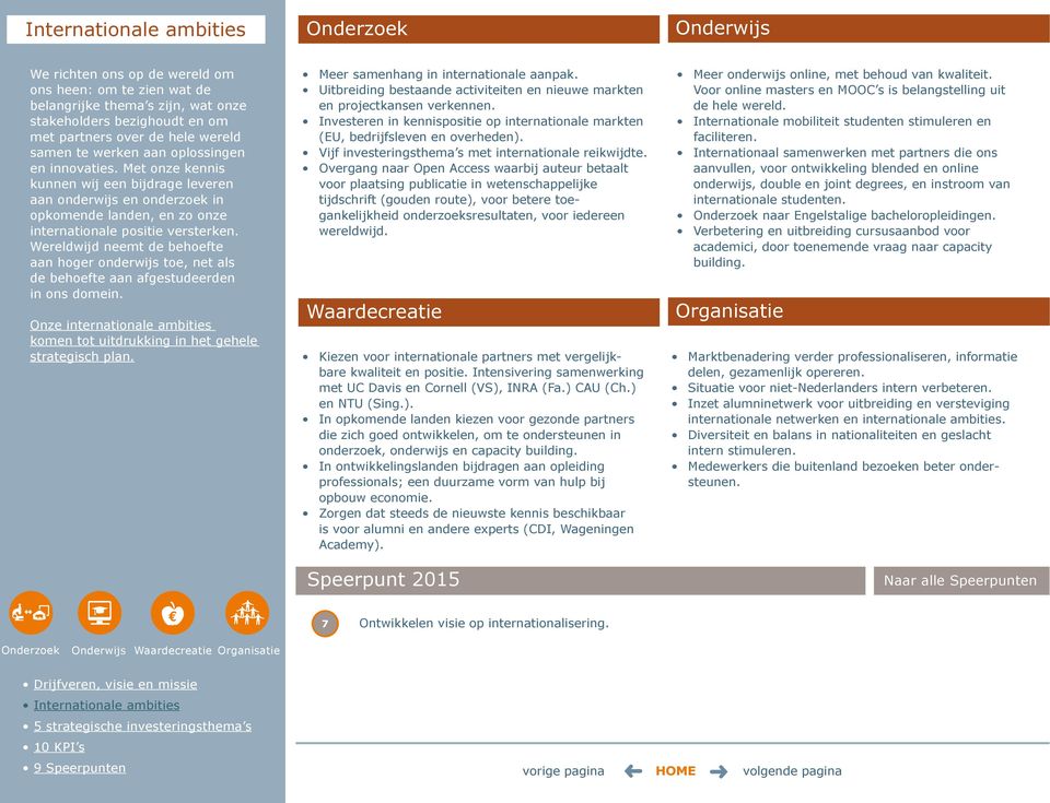 Wereldwijd neemt de behoefte aan hoger onderwijs toe, net als de behoefte aan afgestudeerden in ons domein. Onze internationale ambities komen tot uitdrukking in het gehele strategisch plan.