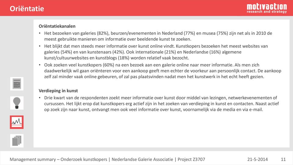 Ook internationale (21%) en Nederlandse (16%) algemene kunst/cultuurwebsites en kunstblogs (18%) worden relatief vaak bezocht.