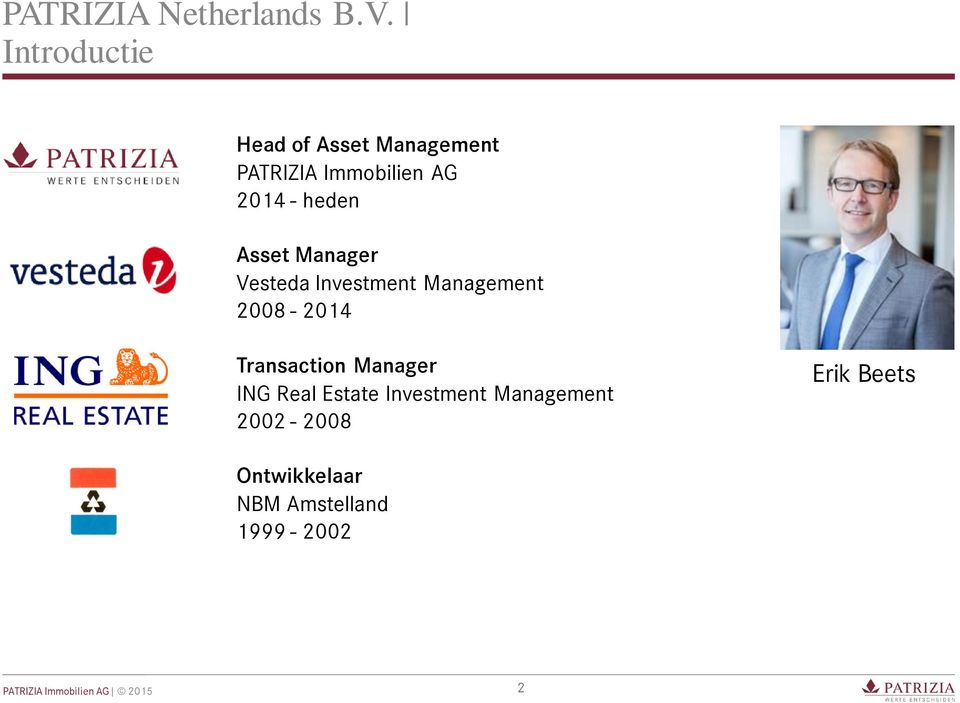heden Asset Manager Vesteda Investment Management 2008-2014