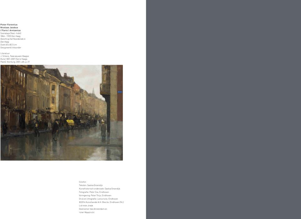 Sillevis, Twee eeuwen Haagse Kunst 1801-2001 [Serie Haags Palet], Voorburg, 2001, afb. p.