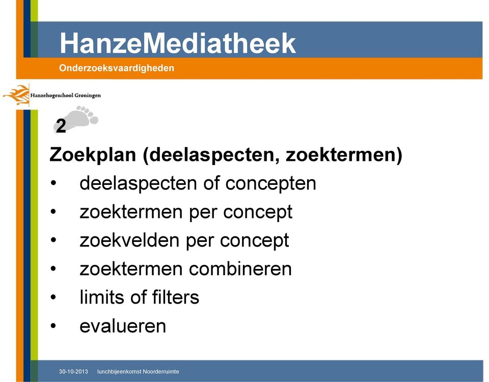 per concept zoekvelden per concept