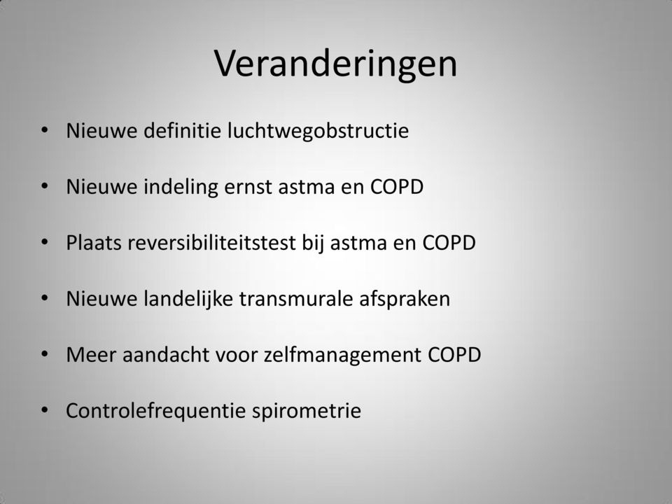 astma en COPD Nieuwe landelijke transmurale afspraken Meer