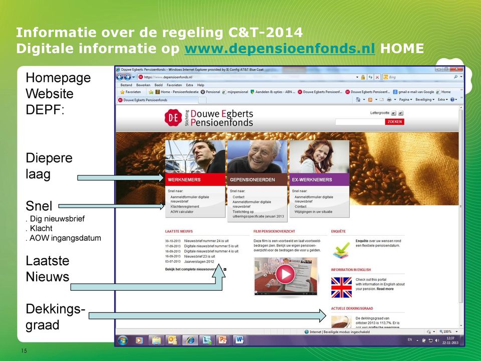 nl HOME Homepage Website DEPF: Diepere laag Snel.