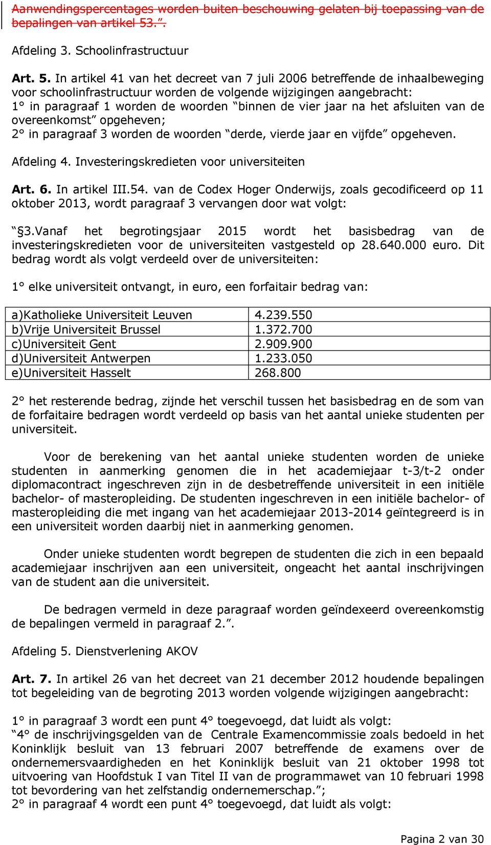 In artikel 41 van het decreet van 7 juli 2006 betreffende de inhaalbeweging voor schoolinfrastructuur worden de volgende wijzigingen aangebracht: 1 in paragraaf 1 worden de woorden binnen de vier