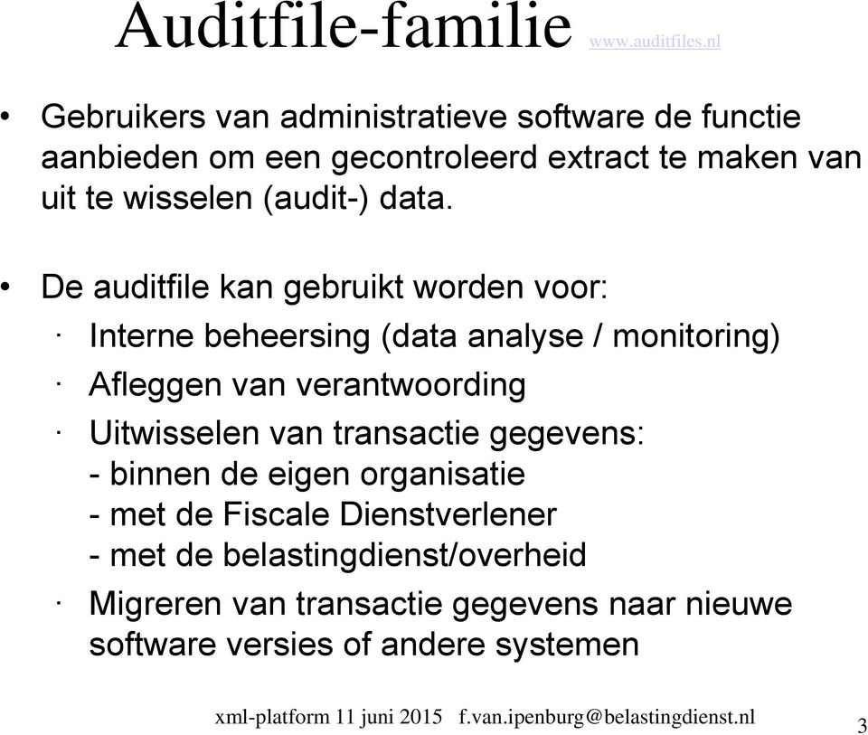 (audit-) data.