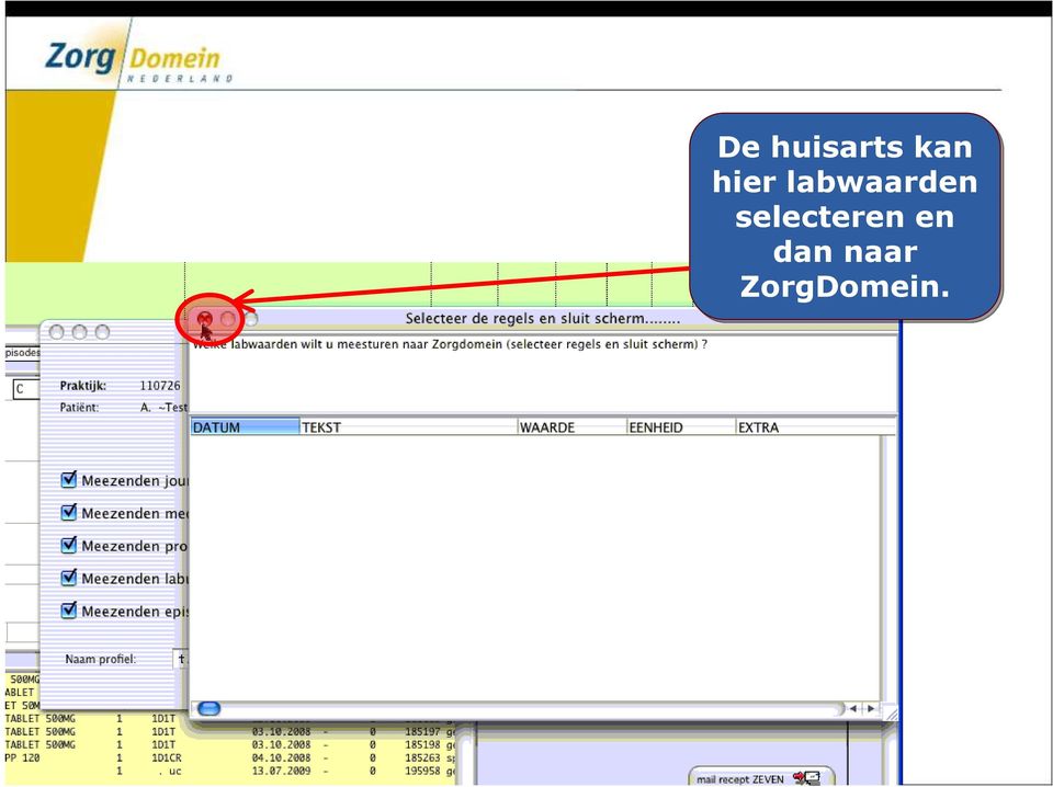 selecteren en