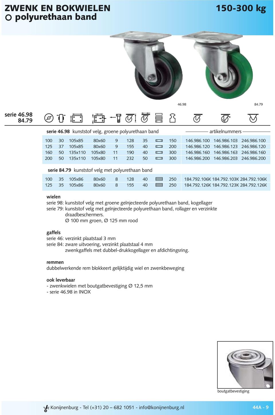 986.200 146.986.203 246.986.200 serie 84.79 kunststof velg met polyurethaan band 100 35 105x86 80x60 8 128 40 @ 250 184.792.106K 184.792.103K 284.792.106K 125 35 105x86 80x60 8 155 40 @ 250 184.792.126K 184.