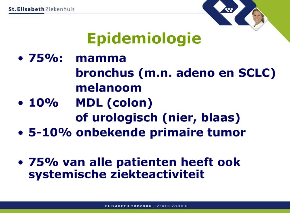 adeno en SCLC) melanoom 10% MDL (colon) of