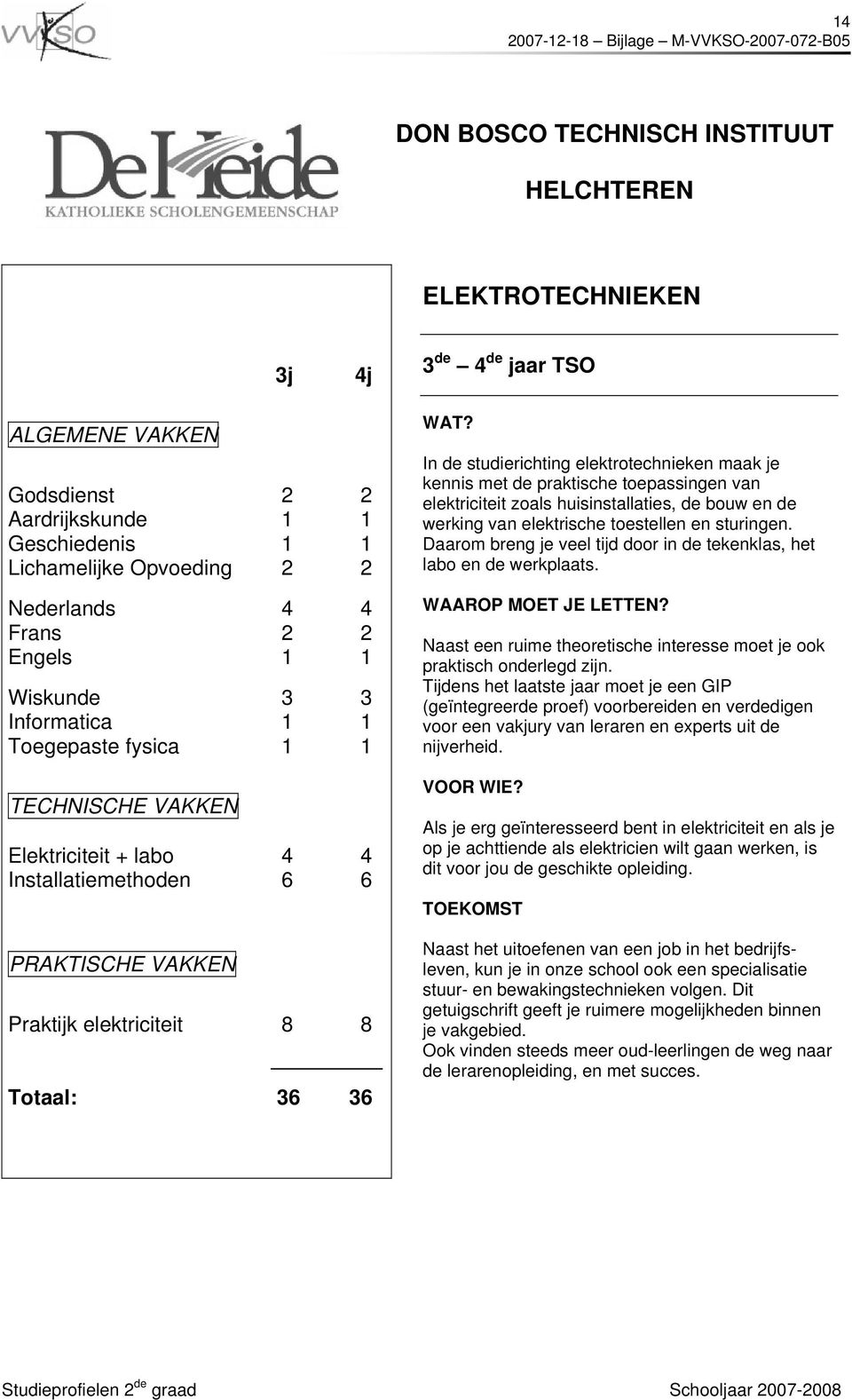 elektriciteit zoals huisinstallaties, de bouw en de werking van elektrische toestellen en sturingen. Daarom breng je veel tijd door in de tekenklas, het labo en de werkplaats.