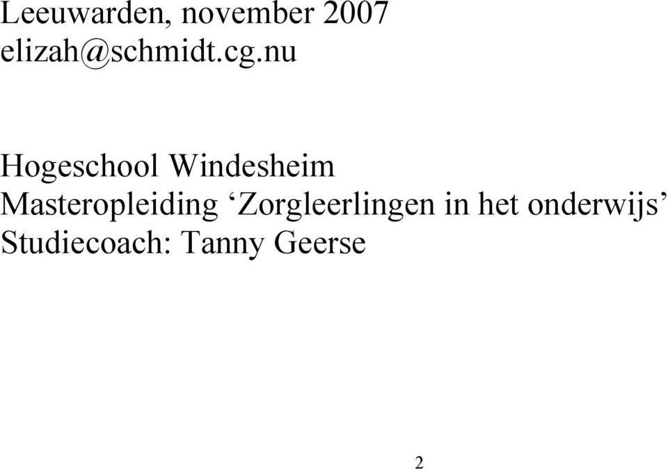 nu Hogeschool Windesheim