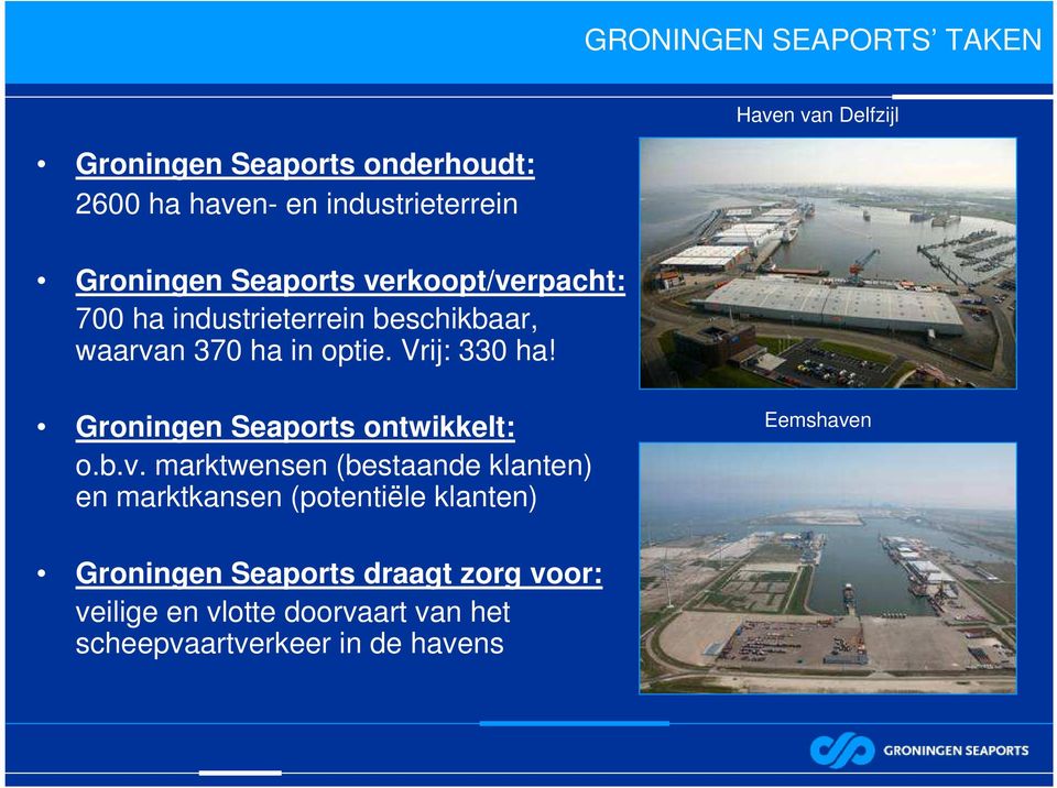 Vrij: 330 ha! Groningen Seaports ontwikkelt: o.b.v.