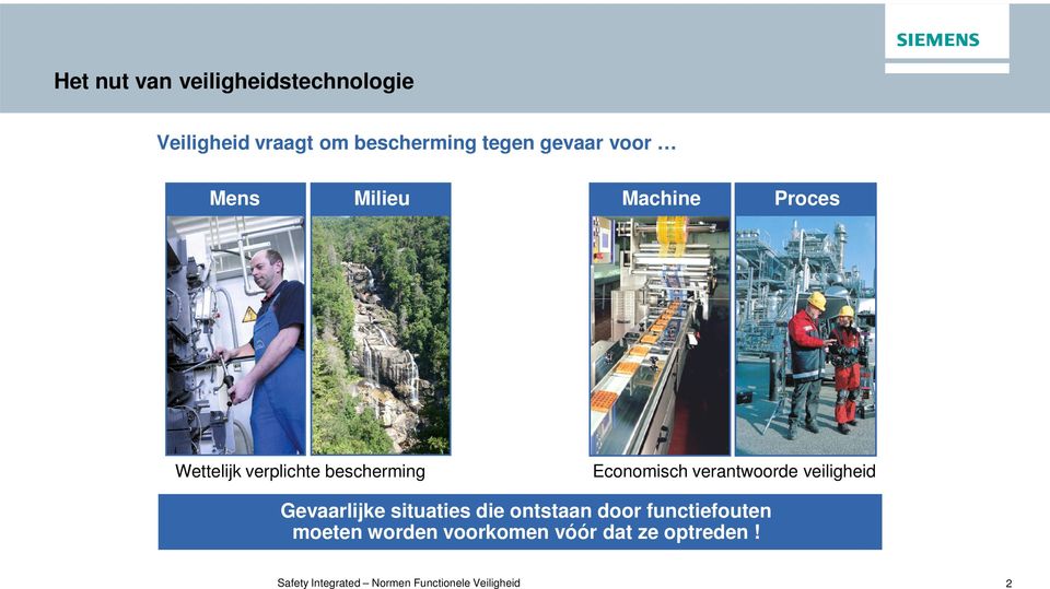 verantwoorde veiligheid Gevaarlijke situaties die ontstaan door functiefouten