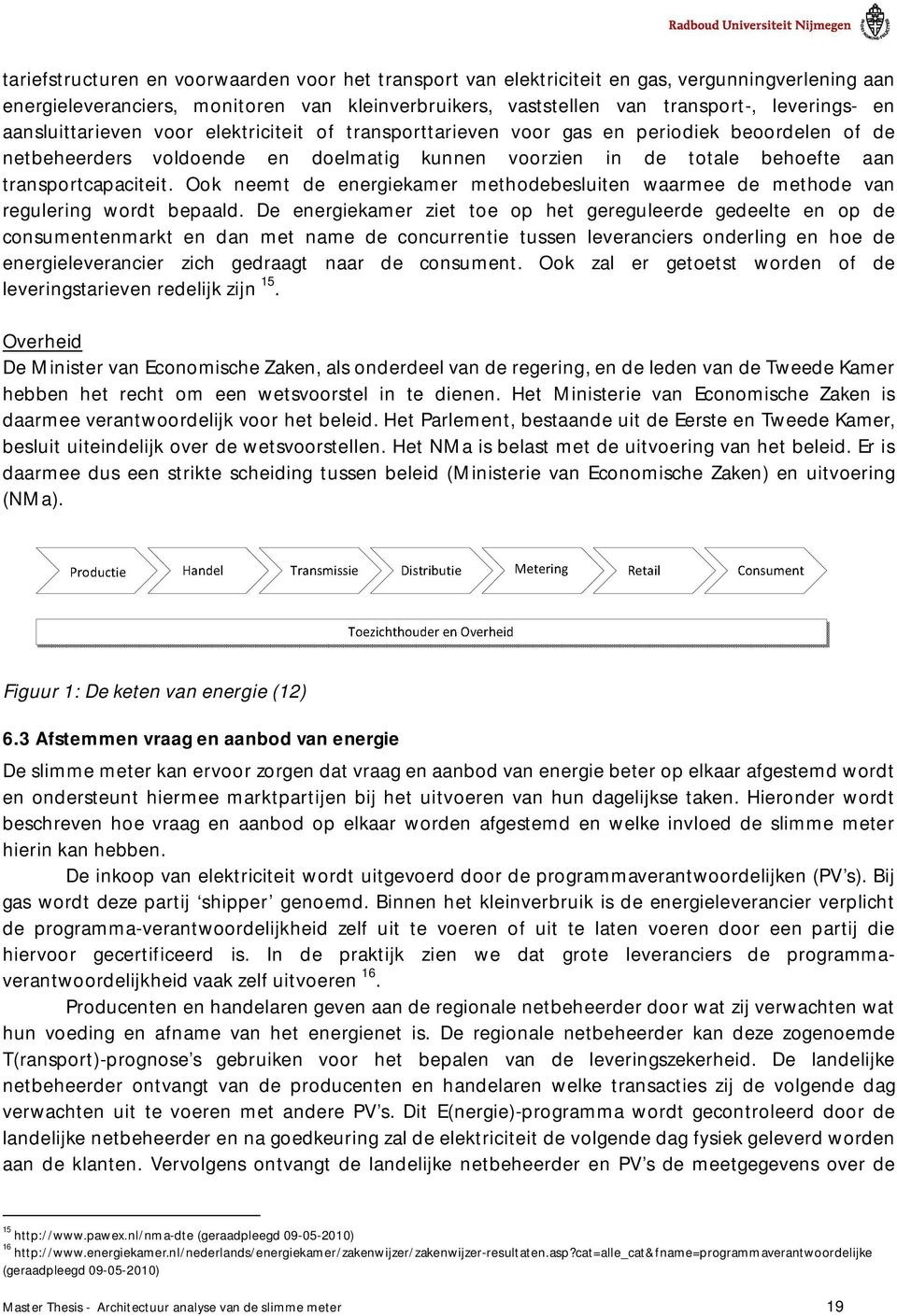 Ook neemt de energiekamer methodebesluiten waarmee de methode van regulering wordt bepaald.