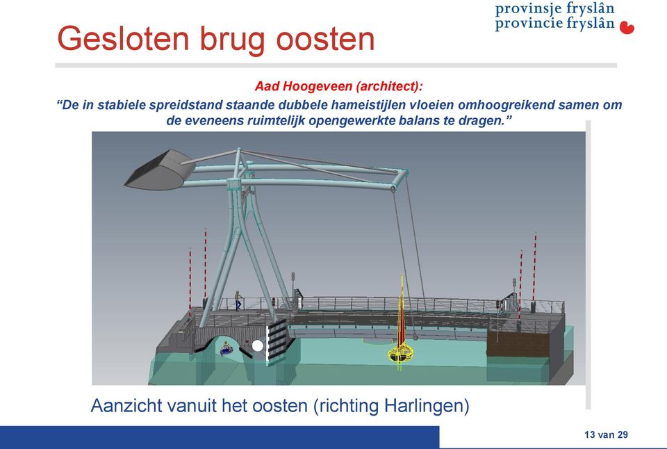 omhoogreikend samen om de eveneens ruimtelijk opengewerkte