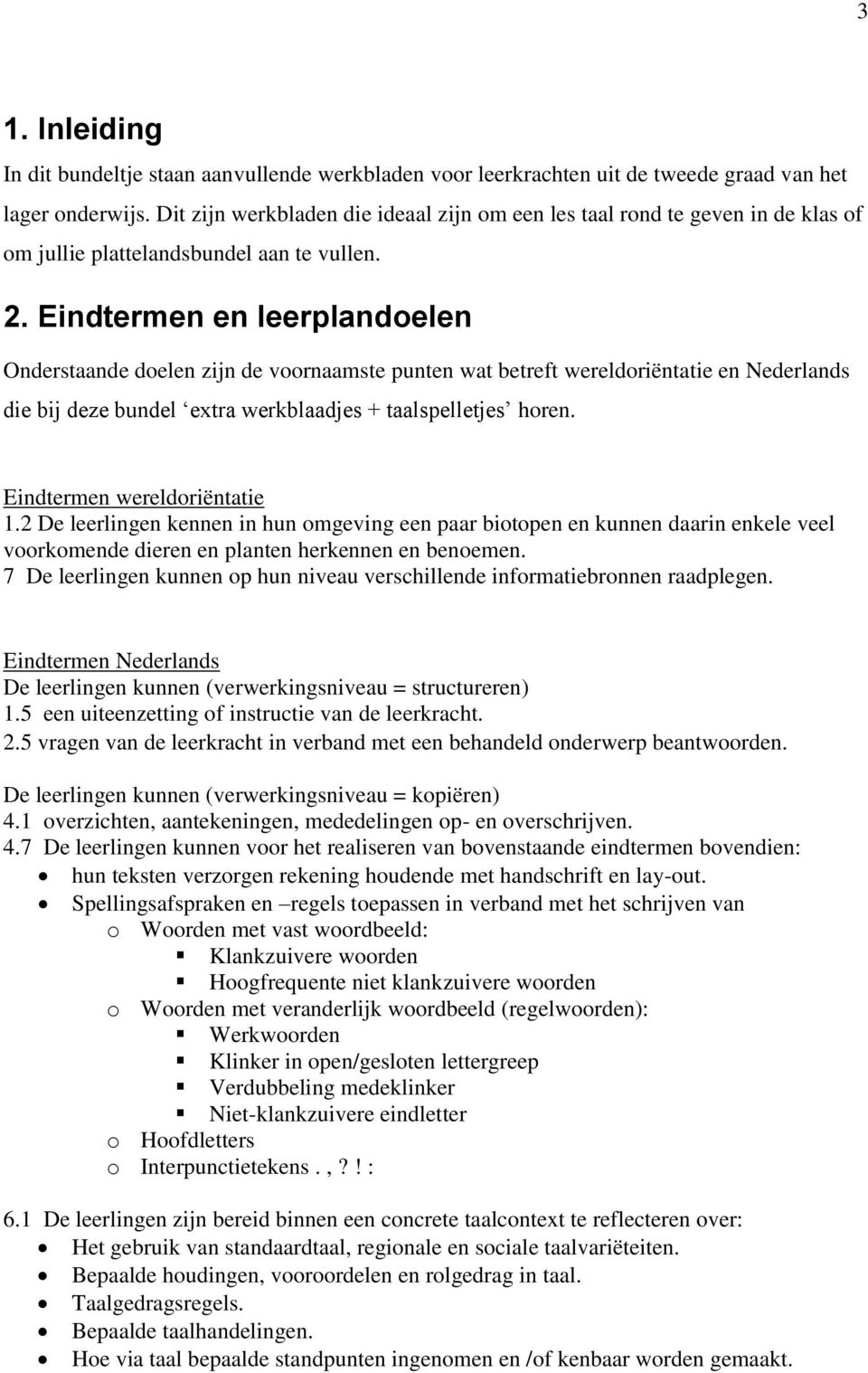 Verwonderend Inhoudstafel Werkbundel: - PDF Gratis download VK-71