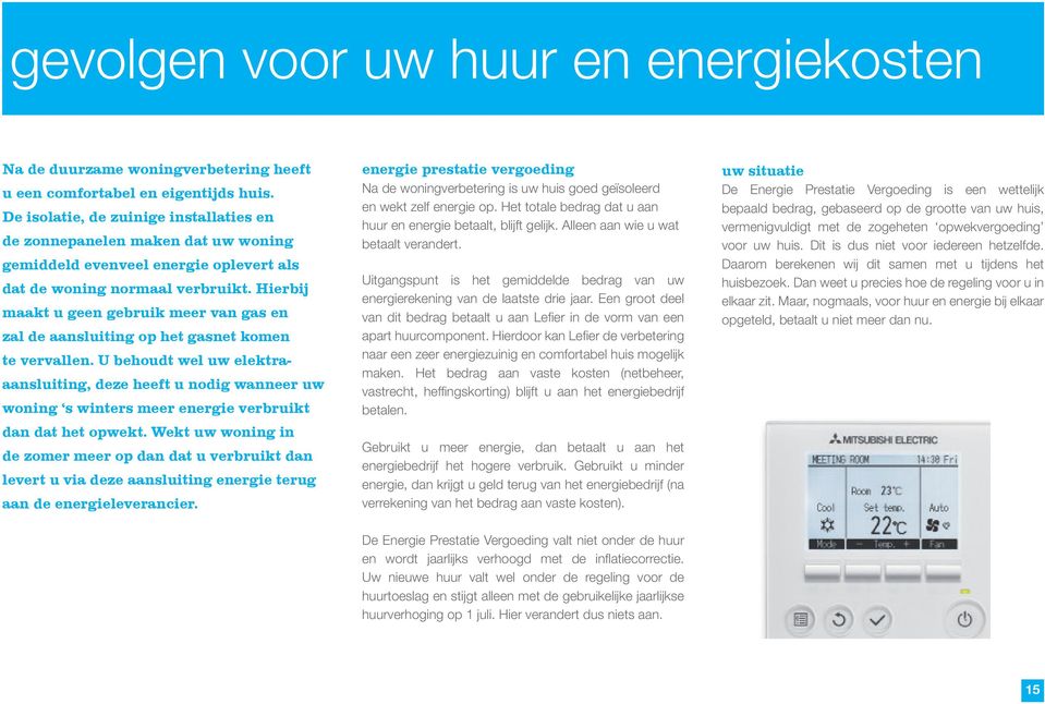 Hierbij maakt u geen gebruik meer van gas en zal de aansluiting op het gasnet komen te vervallen.