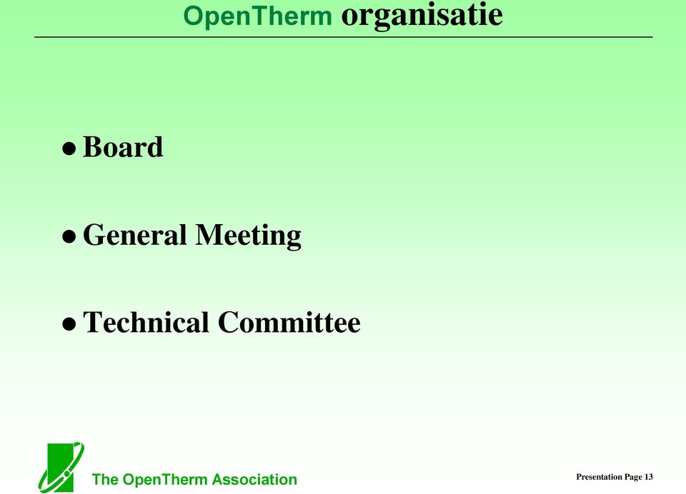 Committee The OpenTherm
