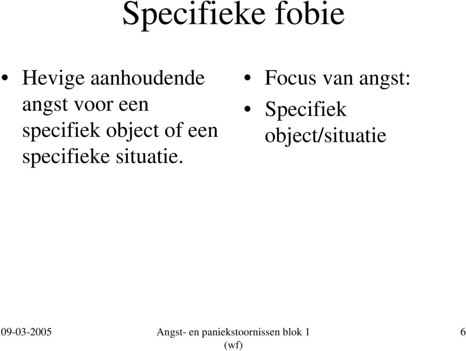 specifiek object of een specifieke