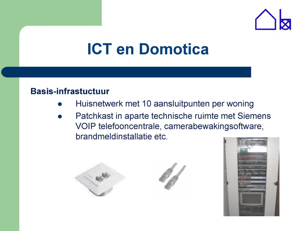 aparte technische ruimte met Siemens VOIP