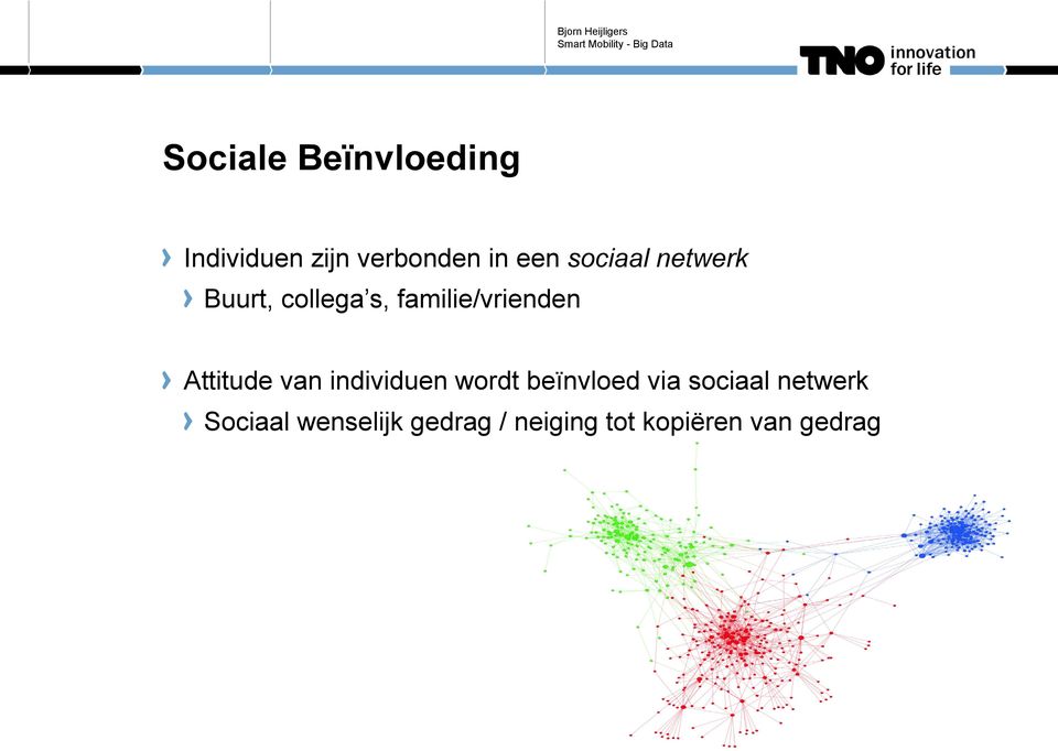 Attitude van individuen wordt beïnvloed via sociaal