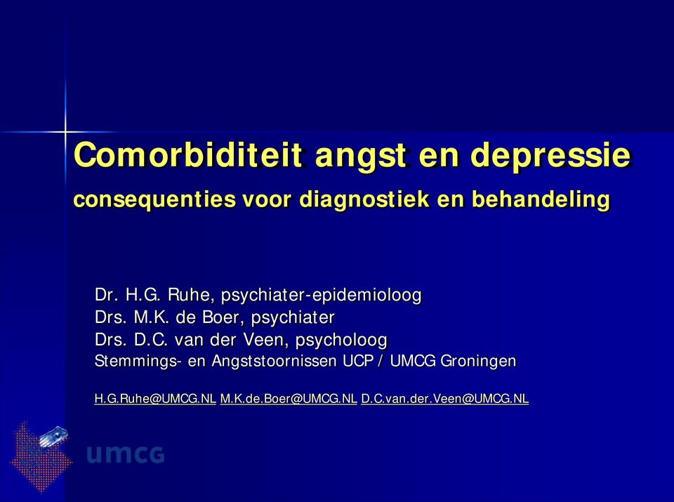 de Boer, psychiater Drs. D.C.