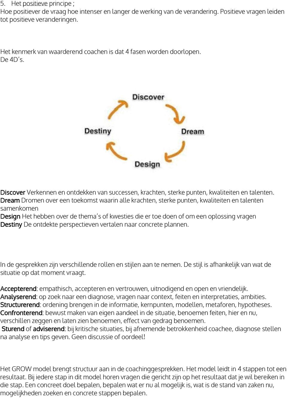 Dream Dromen over een toekomst waarin alle krachten, sterke punten, kwaliteiten en talenten samenkomen Design Het hebben over de thema s of kwesties die er toe doen of om een oplossing vragen Destiny