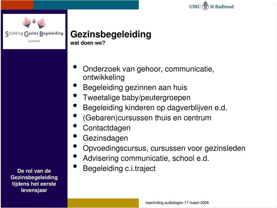 Tweetalige baby/peutergroepen Begeleidi