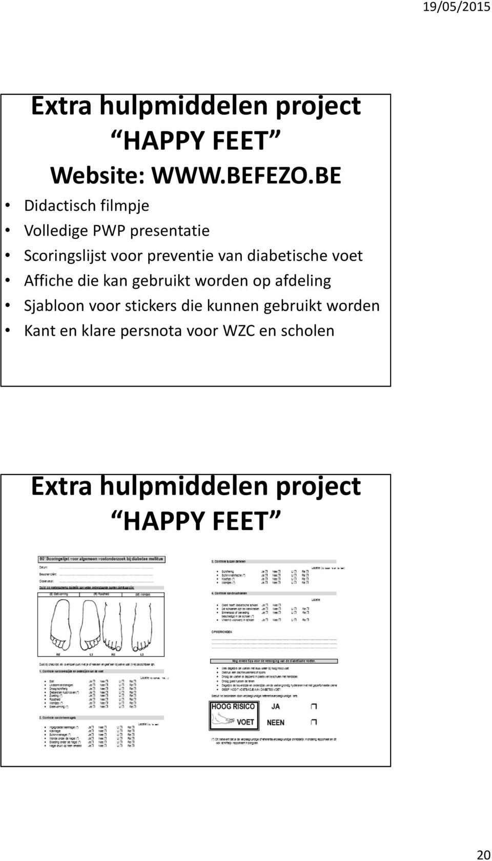 diabetische voet Affiche die kan gebruikt worden op afdeling Sjabloon voor